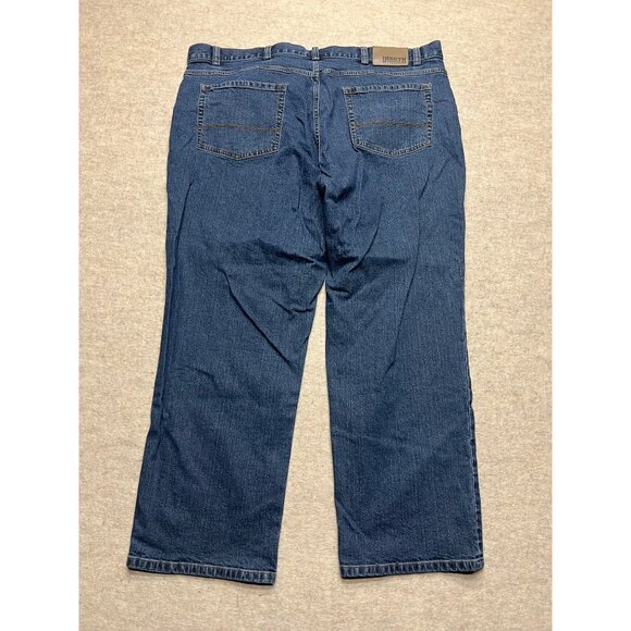 Duluth Trading Co. Flex Weekend Jeans Medium Wash Straight Leg Denim 46 X 30 - Picture 3 of 9